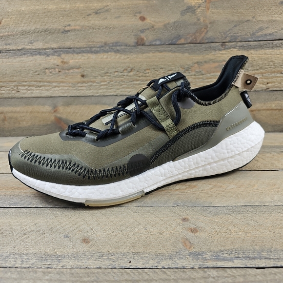adidas Ultraboost 21 X Parley Men's Running Shoes Focus Olive Black - Picture 4 of 12